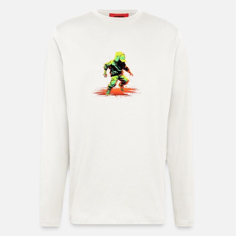 Breakdance Steamwave - Longsleeve - made by SPREAD - OFF WHITE