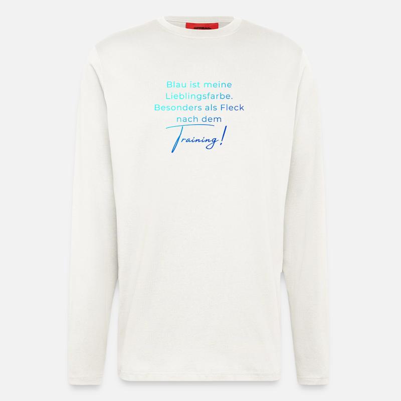 Voltigieren Training: Lustiger Volti Spruch - Langarmshirt - made by SPREAD - OFF WHITE