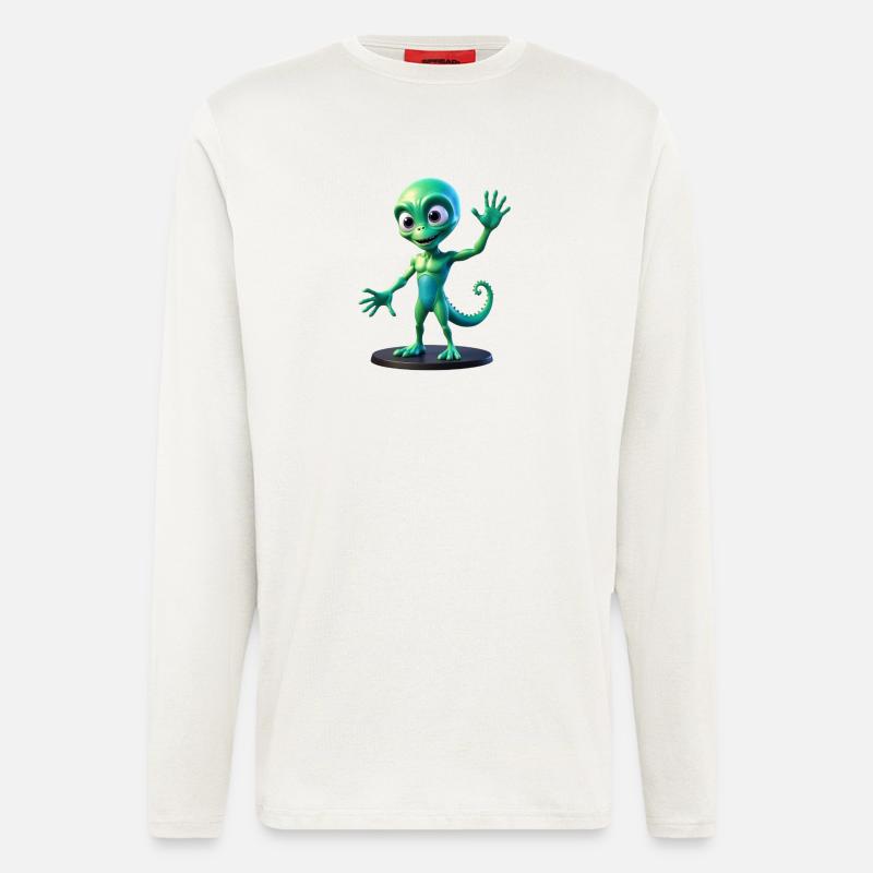 Emerald Galactic Scout - Longsleeve - made by SPREAD - OFF WHITE
