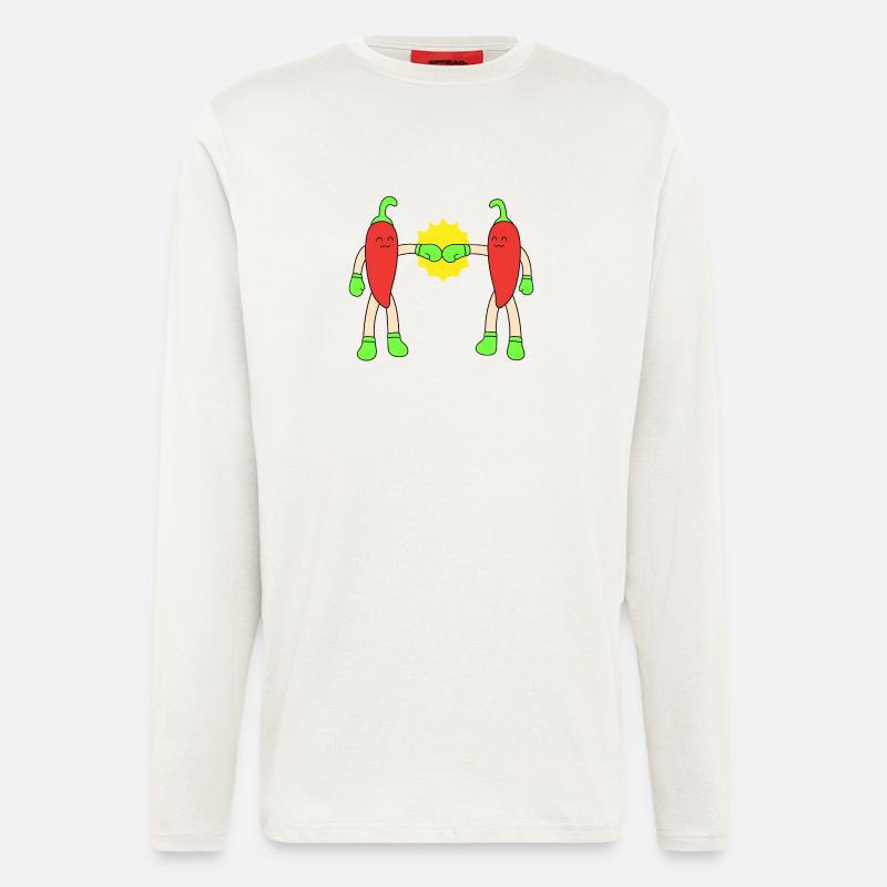 Chili-Fauststoß - Langarmshirt - made by SPREAD - OFF WHITE
