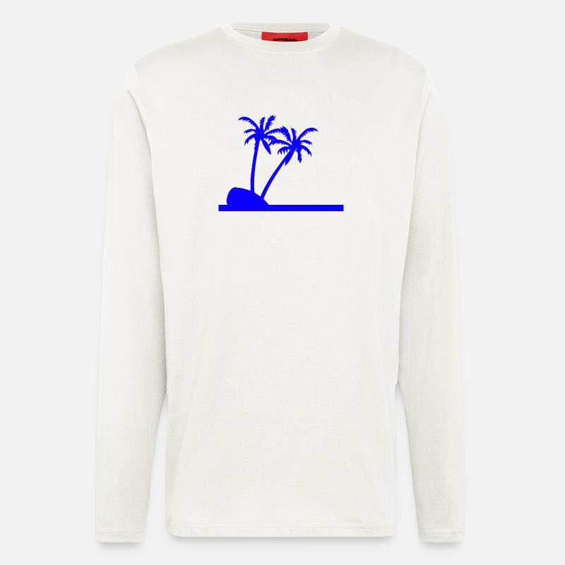 Palmen - Langarmshirt - made by SPREAD  - OFF WHITE