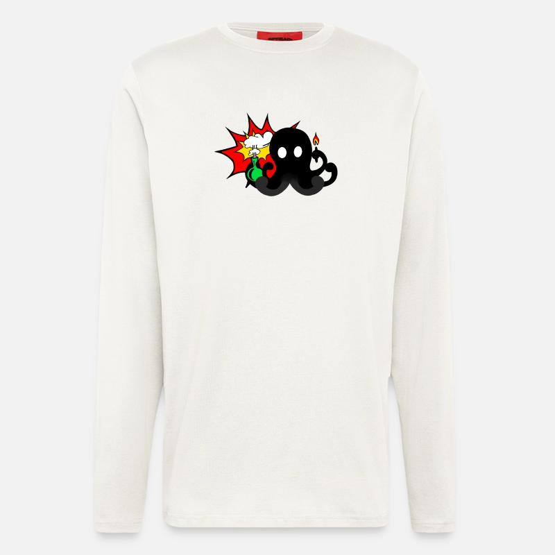 Wissenschafts-Explosion  - Langarmshirt - made by SPREAD  - OFF WHITE