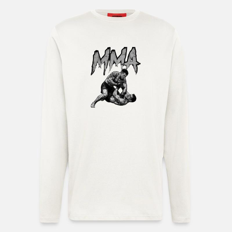 MMA Grappling - Langarmshirt - made by SPREAD  - OFF WHITE