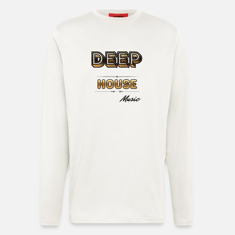 Deep House. - Langarmshirt - made by SPREAD  - OFF WHITE