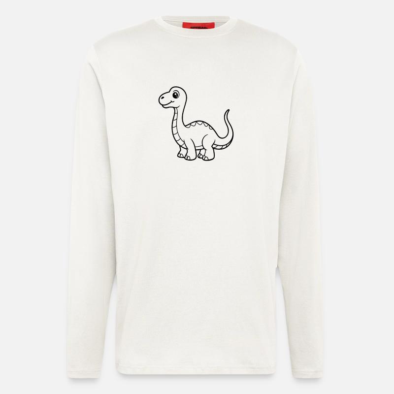 Dinosaurier - Langarmshirt - made by SPREAD  - OFF WHITE