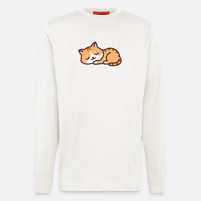 sleeping cat - Longsleeve - made by SPREAD - OFF WHITE
