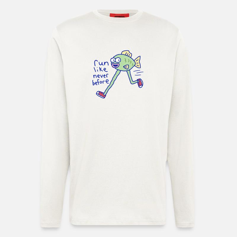 Run Like Never Before - Longsleeve - made by SPREAD - OFF WHITE