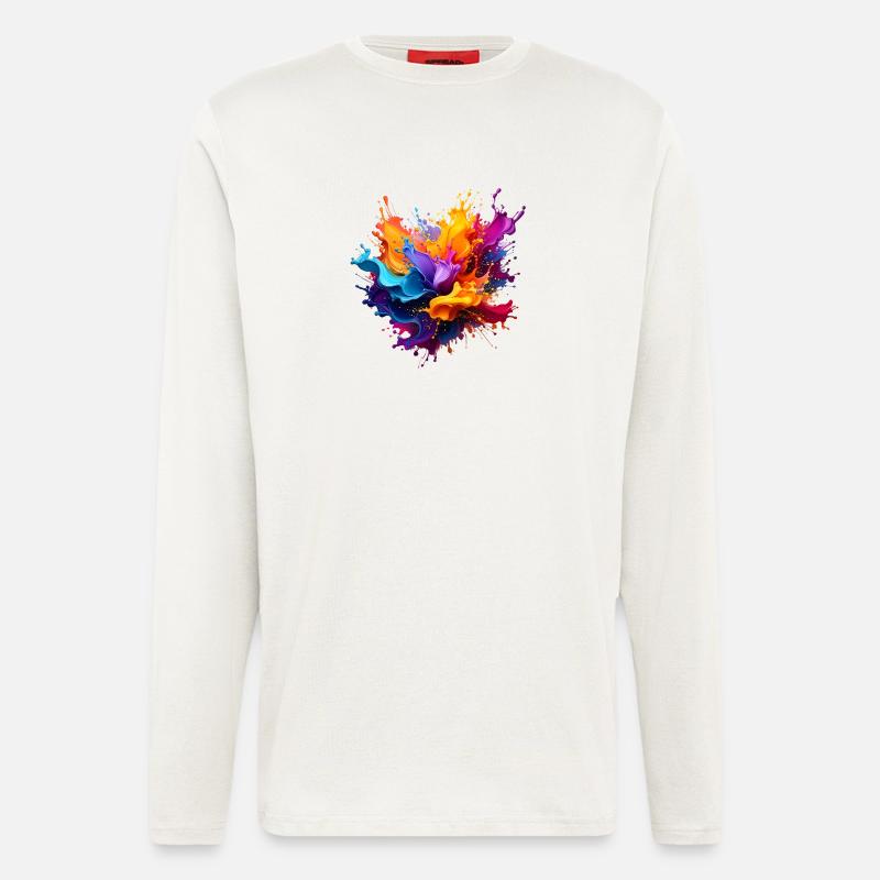 Paint Splash Explosion - Longsleeve - made by SPREAD - OFF WHITE