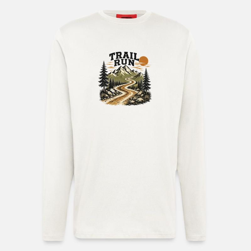 Trail Run - Langarmshirt - made by SPREAD  - OFF WHITE