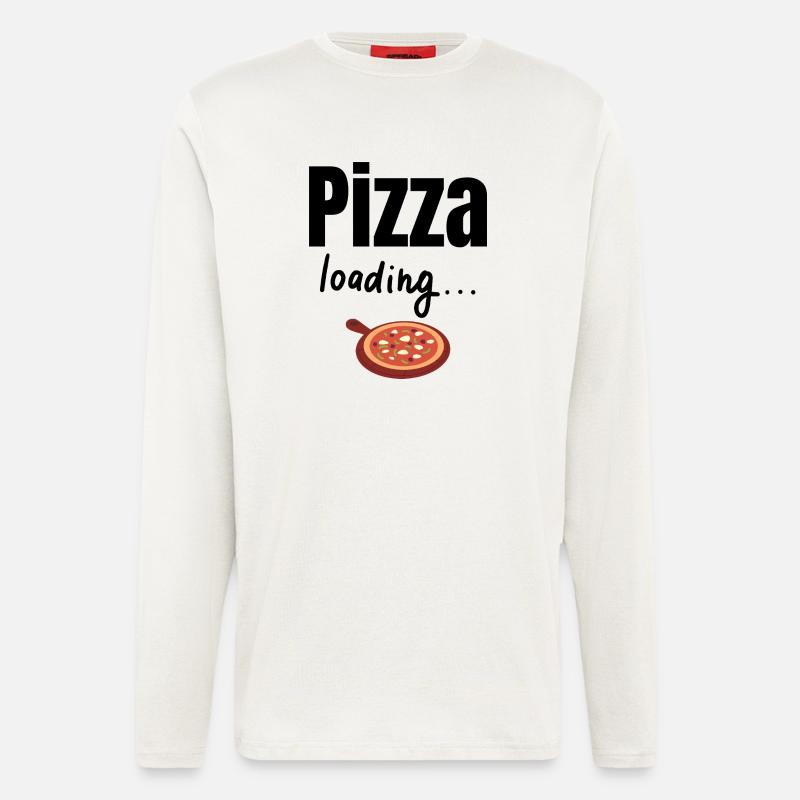 Pizza loading - Langarmshirt - made by SPREAD - OFF WHITE