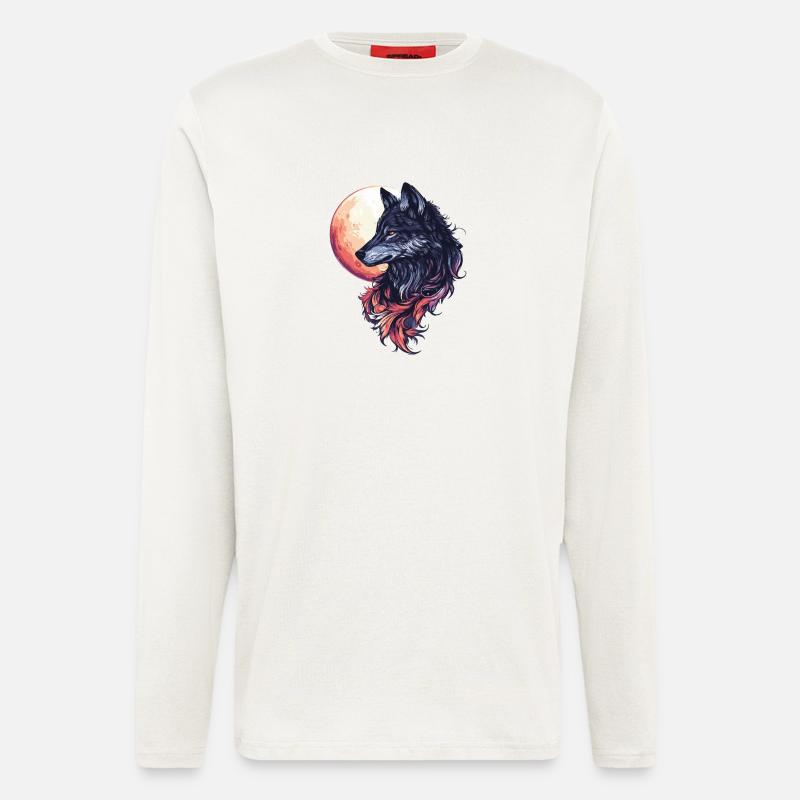 Wolf Moon - Longsleeve - made by SPREAD  - OFF WHITE