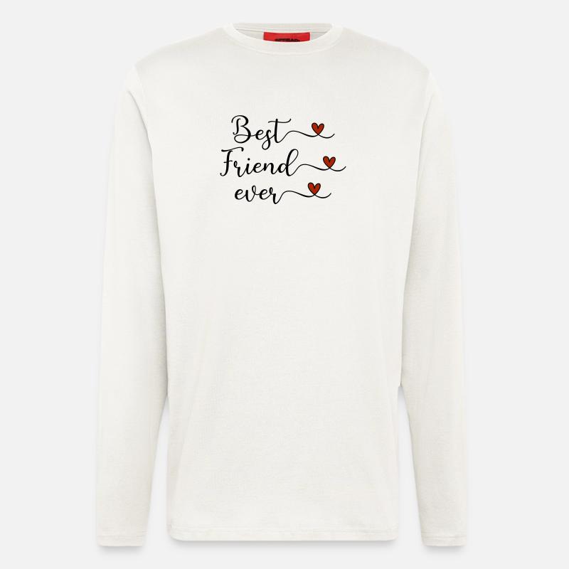 Bester Freund  - Langarmshirt - made by SPREAD  - OFF WHITE