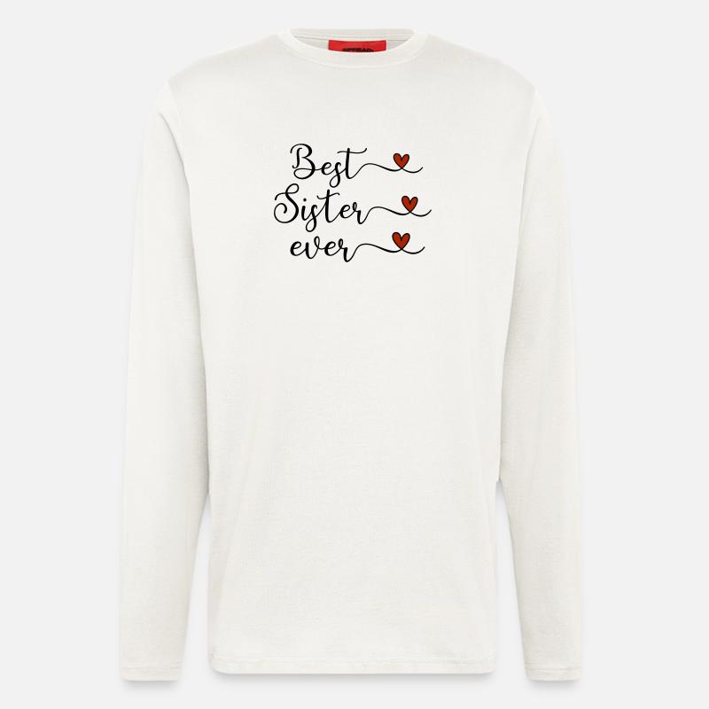 Beste Schwester - Langarmshirt - made by SPREAD  - OFF WHITE