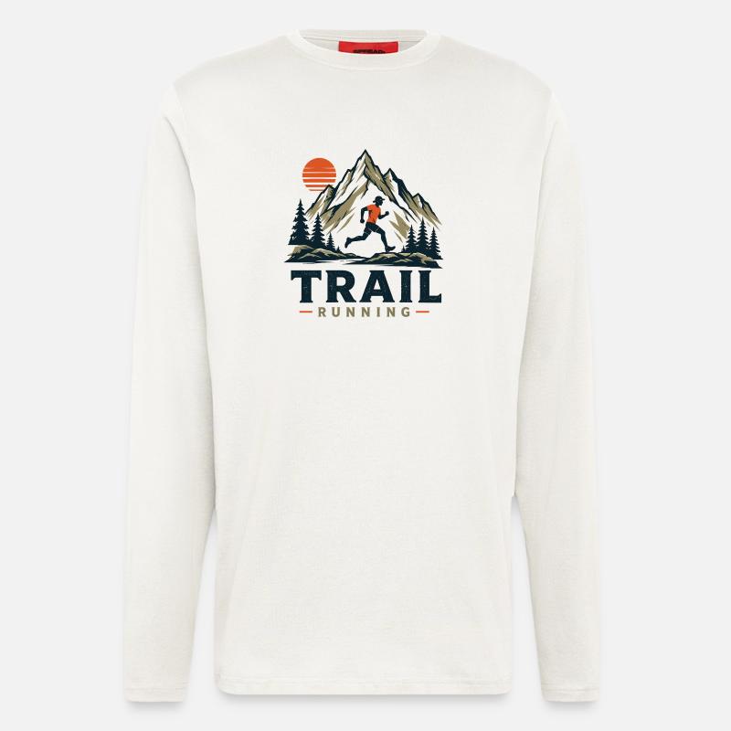 Trailrunning - Langarmshirt - made by SPREAD  - OFF WHITE