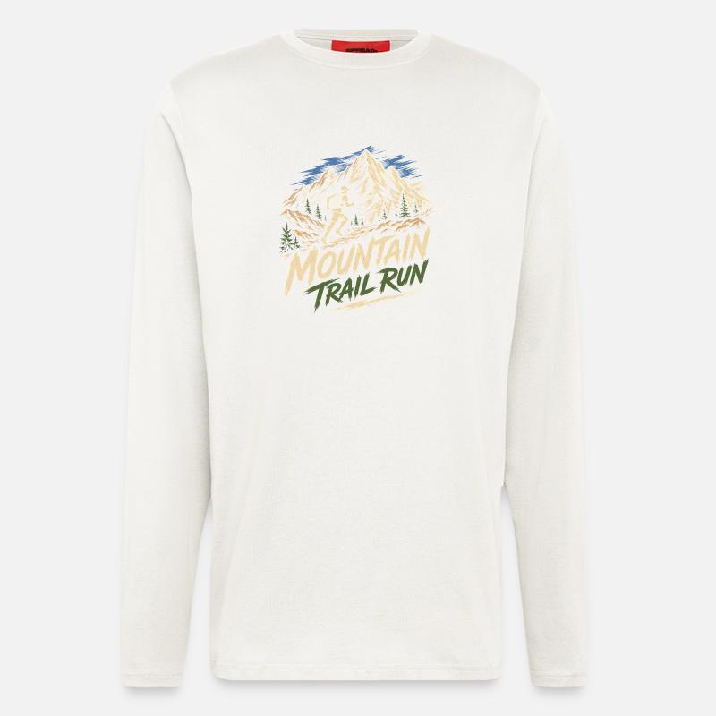 Mountain Trail Run - Longsleeve - made by SPREAD  - OFF WHITE