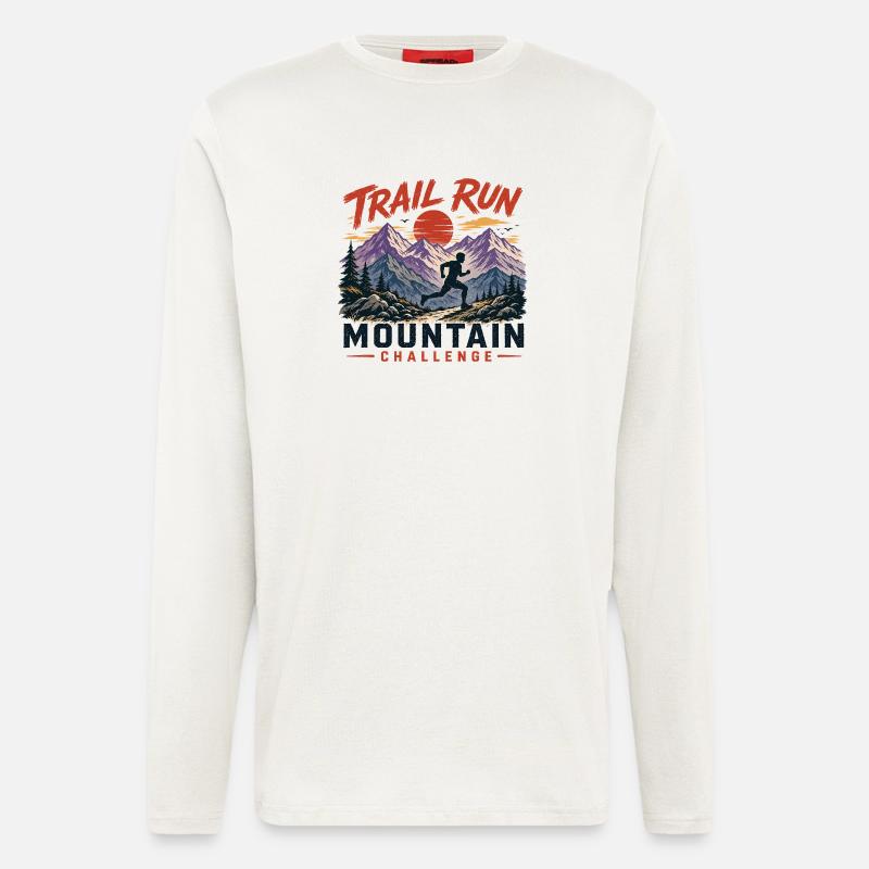Trail Run - Mountain Challenge - Longsleeve - made by SPREAD - OFF WHITE