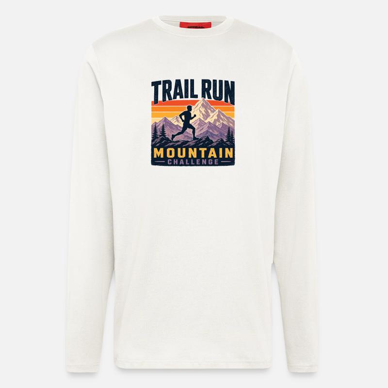 Trail Run - Mountain Challenge - Longsleeve - made by SPREAD - OFF WHITE