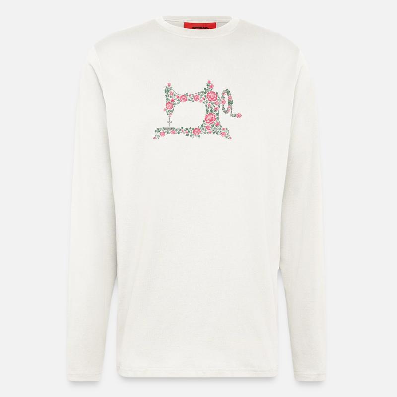 sewing machine - Longsleeve - made by SPREAD - OFF WHITE