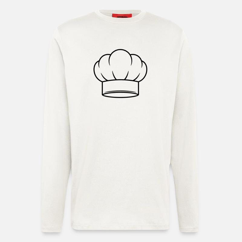 Kochmütze Vector Icon Design - Langarmshirt - made by SPREAD - OFF WHITE