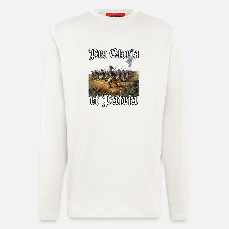 preußische armee preußen uniform preußisches - Langarmshirt - made by SPREAD - OFF WHITE