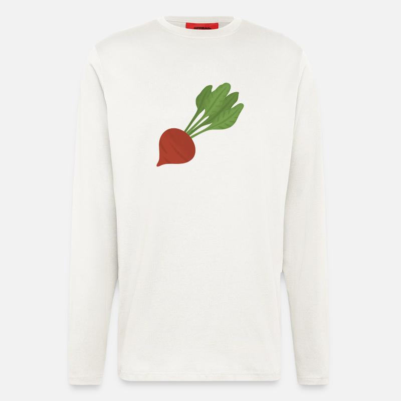 Beetroot Botanical Art - Longsleeve - made by SPREAD - OFF WHITE