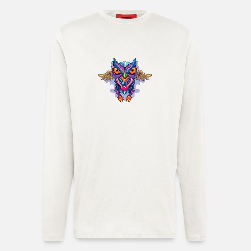 Eule - Langarmshirt - made by SPREAD - OFF WHITE