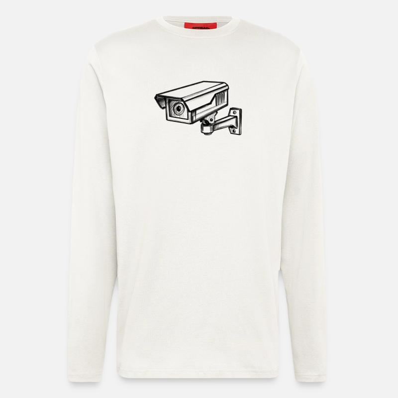 Security Camera Security - Illusionration - Longsleeve - made by SPREAD - OFF WHITE