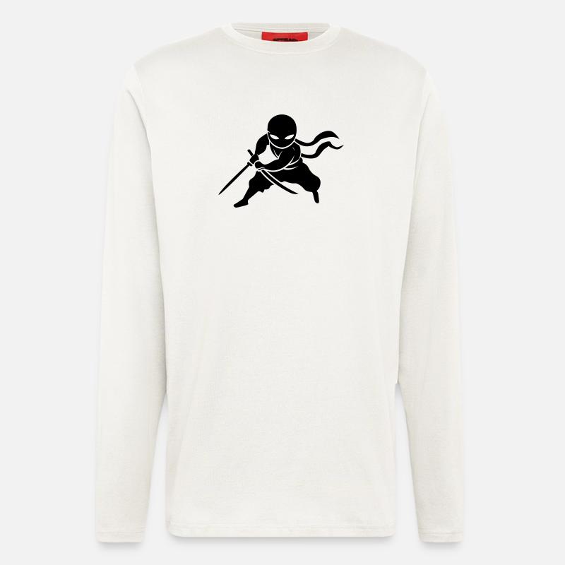 Ninja Samurai - Langarmshirt - made by SPREAD - OFF WHITE