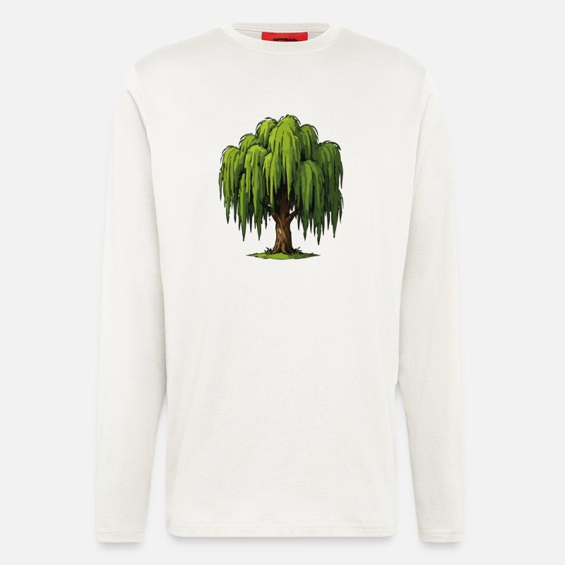 Weeping Willow Graphic - Longsleeve - made by SPREAD  - OFF WHITE