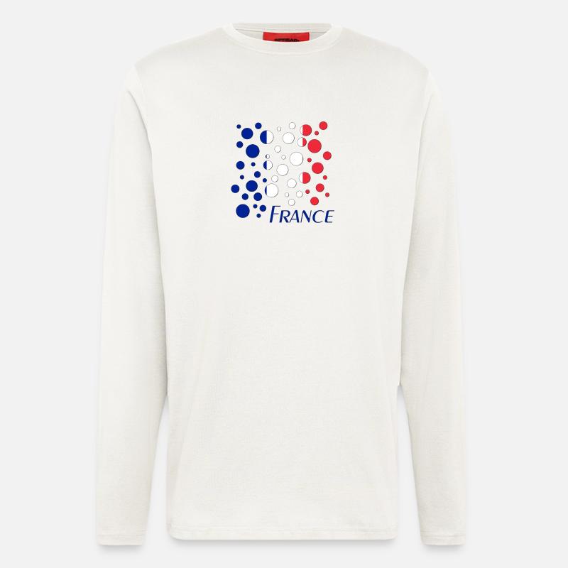 French Circle Dots Pattern - Longsleeve - made by SPREAD - OFF WHITE