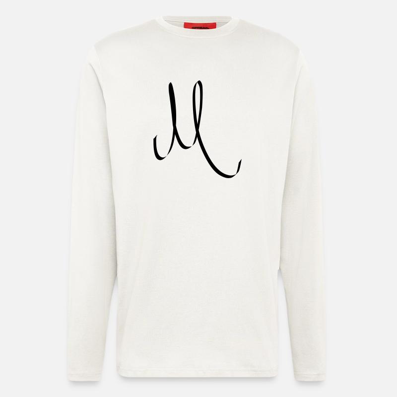 Buchstabe M - Langarmshirt - made by SPREAD - OFF WHITE