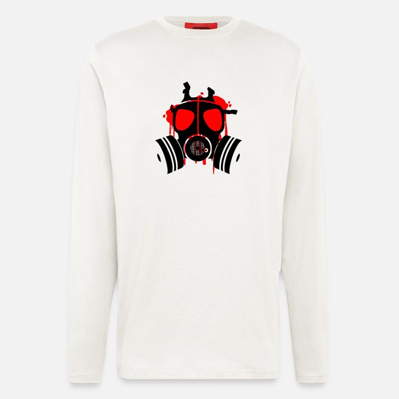 death is everywhere - Langarmshirt - made by SPREAD  - OFF WHITE