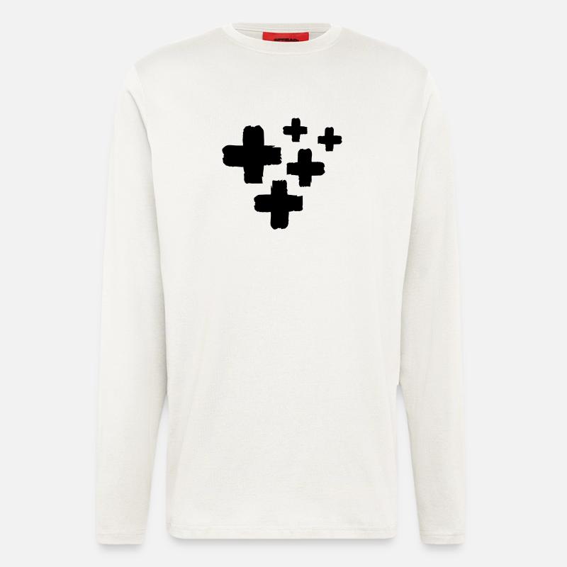 crosses - Langarmshirt - made by SPREAD  - OFF WHITE