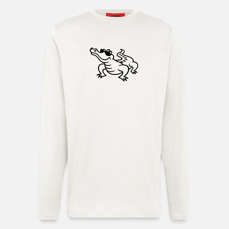 Croco Cool - Langarmshirt - made by SPREAD  - OFF WHITE