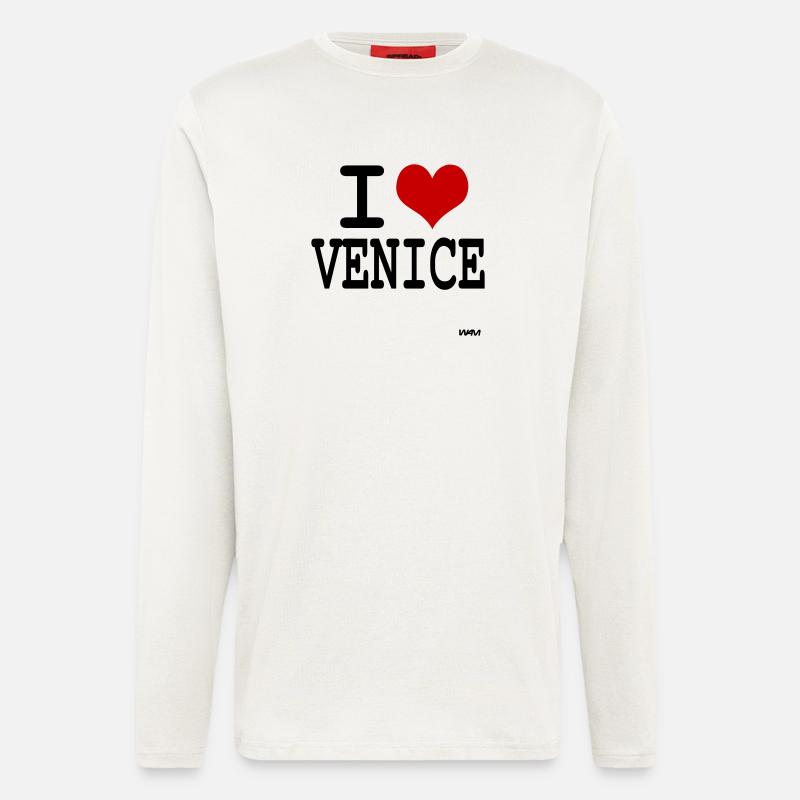 ich liebe venedig by wam - Langarmshirt - made by SPREAD  - OFF WHITE