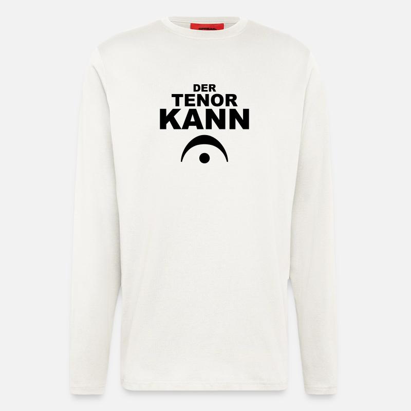 Der Tenor kann... - Langarmshirt - made by SPREAD - OFF WHITE