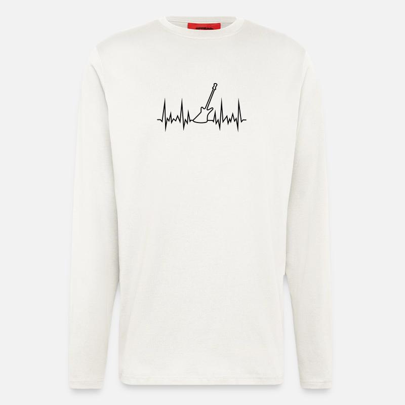 wave-E-gitarre - Langarmshirt - made by SPREAD  - OFF WHITE