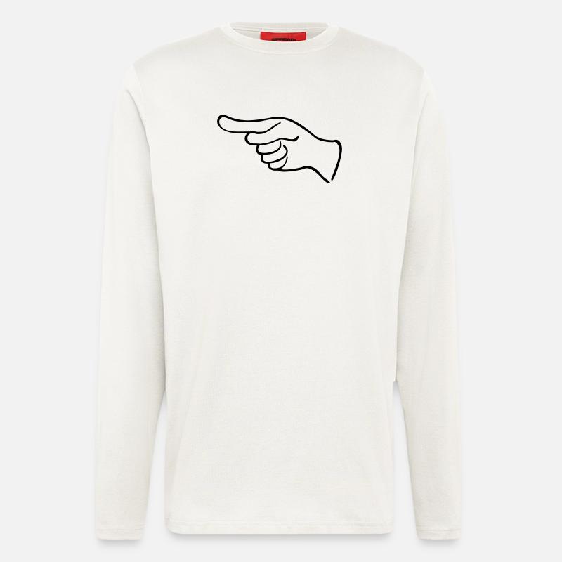An Indicative Hand - Longsleeve - made by SPREAD  - OFF WHITE