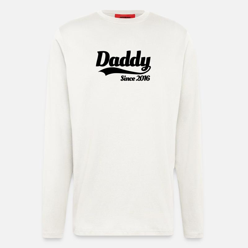 Daddy since 2016 - Langarmshirt - made by SPREAD  - OFF WHITE