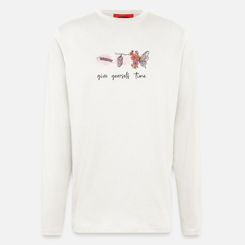 Gib dir Zeit - Langarmshirt - made by SPREAD  - OFF WHITE