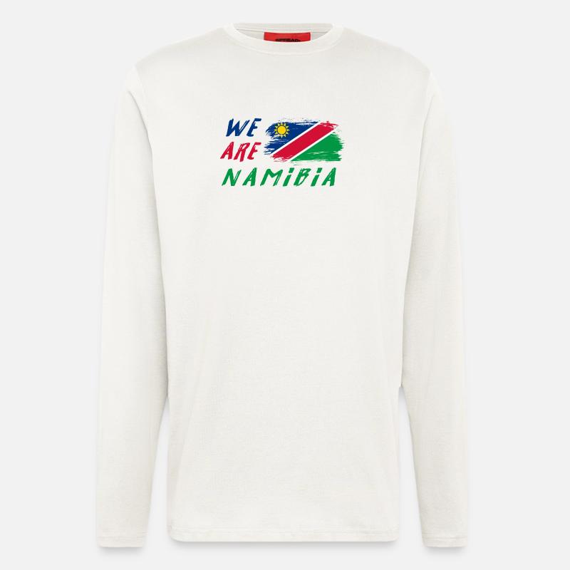 Wir sind Namibia - Langarmshirt - made by SPREAD  - OFF WHITE