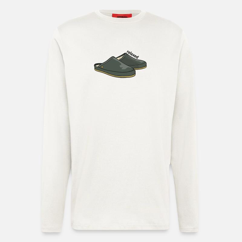 Relaxed grey - Longsleeve - made by SPREAD  - OFF WHITE