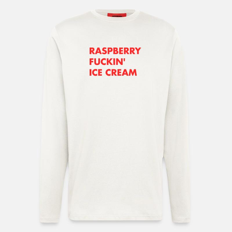 Raspberry Cream - Red Lettering - Longsleeve - made by SPREAD  - OFF WHITE