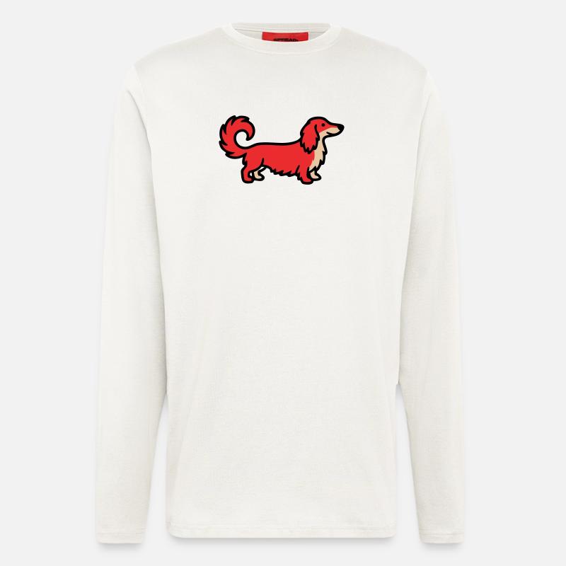Irischer Setter Retriever Rot - Langarmshirt - made by SPREAD  - OFF WHITE