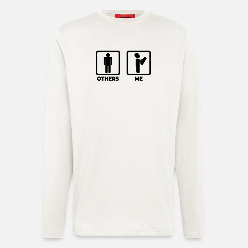 Architect Stick Figures - Longsleeve - made by SPREAD  - OFF WHITE