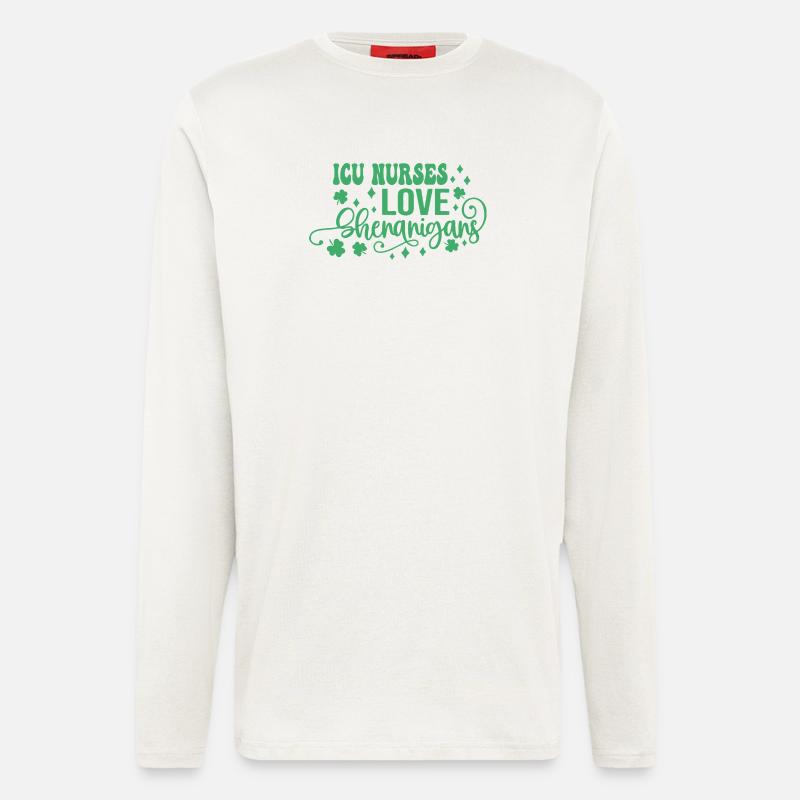 ICU Nurses Love Shenanigans - Longsleeve - made by SPREAD - OFF WHITE