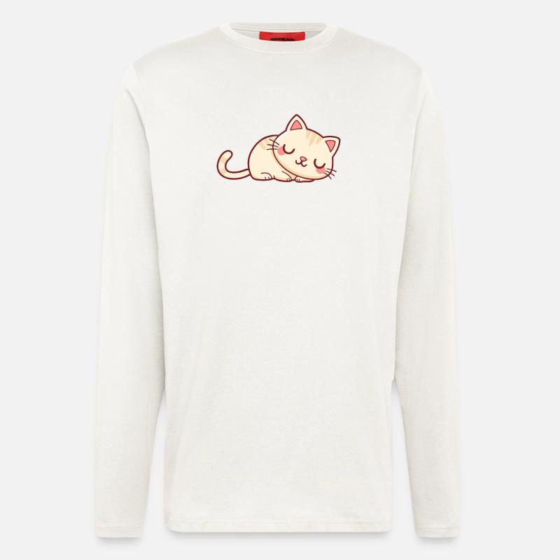 Weichschläfer-Kätzchen - Langarmshirt - made by SPREAD  - OFF WHITE