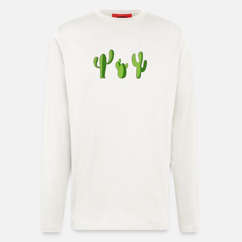 Kaktus - Langarmshirt - made by SPREAD  - OFF WHITE