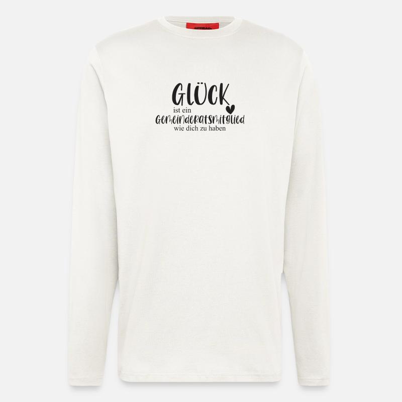 Gemeinderatsmitglied Ehrenamt Gemeinde Geschenk - Langarmshirt - made by SPREAD  - OFF WHITE