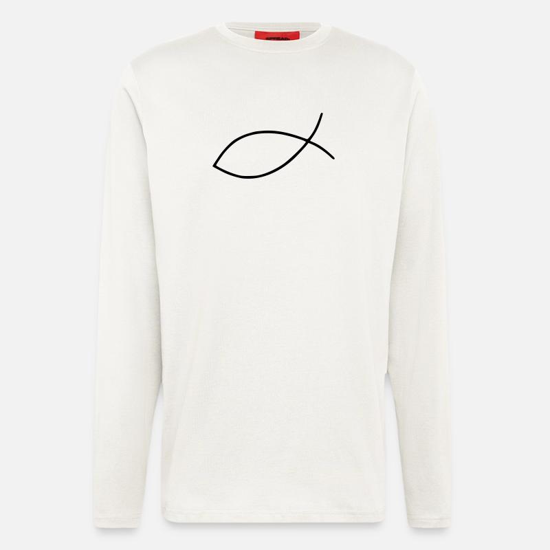 Fisch - Langarmshirt - made by SPREAD  - OFF WHITE